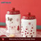 JUSTINLAU Christmas Ceramic Sealed Storage Jars Festive Santa Elk Tree Food Containers 1