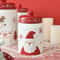 JUSTINLAU Christmas Ceramic Sealed Storage Jars Festive Santa Elk Tree Food Containers 2