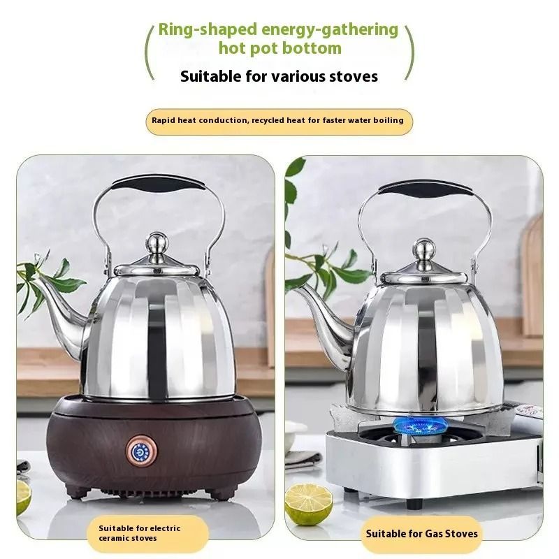 Stainless Steel Tea Pot With Filter 1L15L2L Large Capacity Flower Teapot 2