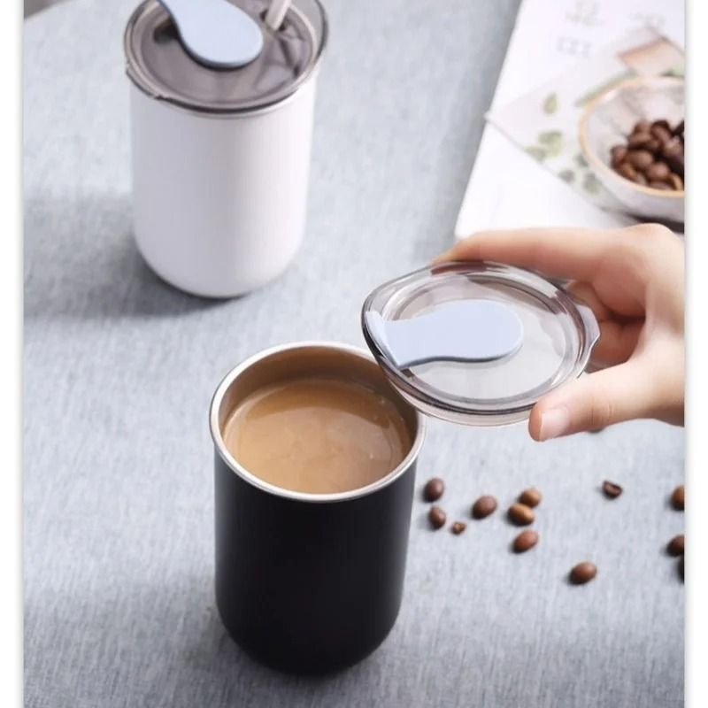 Stainless Steel Insulated Coffee Mug 300ML Thermal Travel Cup With Lid 2