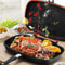 Giyoca DoubleSided Barbecue Baking Pan NonStick Al DieCasting Frying Pan For Steak Camping 2