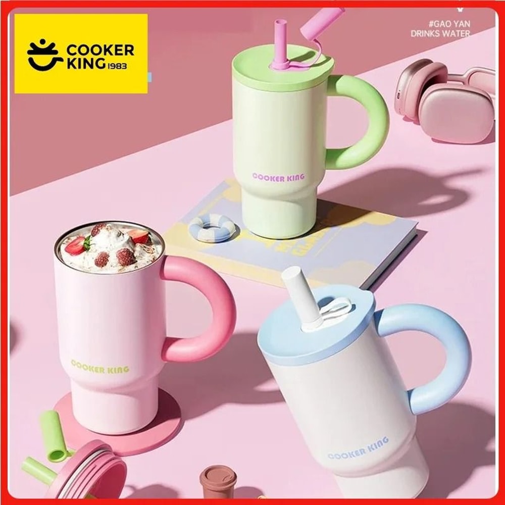 COOKER KING 810ml Large Capacity Thermal Tumbler Premium 316 Stainless Steel Insulated Ice Cup 0