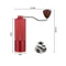 Adjustable Manual Coffee Bean Grinder Diamond Texture CNC Stainless Steel Core Double Bearing 12