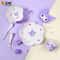Sanrio Kuromi Cartoon Divided Plate Set Cute Kids AntiFall Tableware 1
