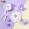 Sanrio Kuromi Cartoon Divided Plate Set Cute Kids AntiFall Tableware 1
