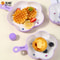 Sanrio Kuromi Cartoon Divided Plate Set Cute Kids AntiFall Tableware 2