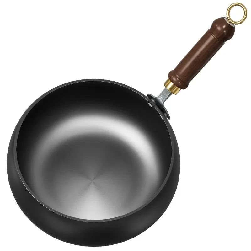 Handmade Forged Big Belly Pot Uncoated NonStick Frying Pan For Gas Stoves 7