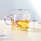 Sanrio Collaboration Transparent Glass Mug 10cm Cute Breakfast Oatmeal Cup With Colored Handle 6