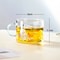 Sanrio Collaboration Transparent Glass Mug 10cm Cute Breakfast Oatmeal Cup With Colored Handle 8