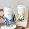 500ml Flower Pattern Insulated Coffee Cup Stainless Steel DoubleWall Vacuum Travel Mug 2