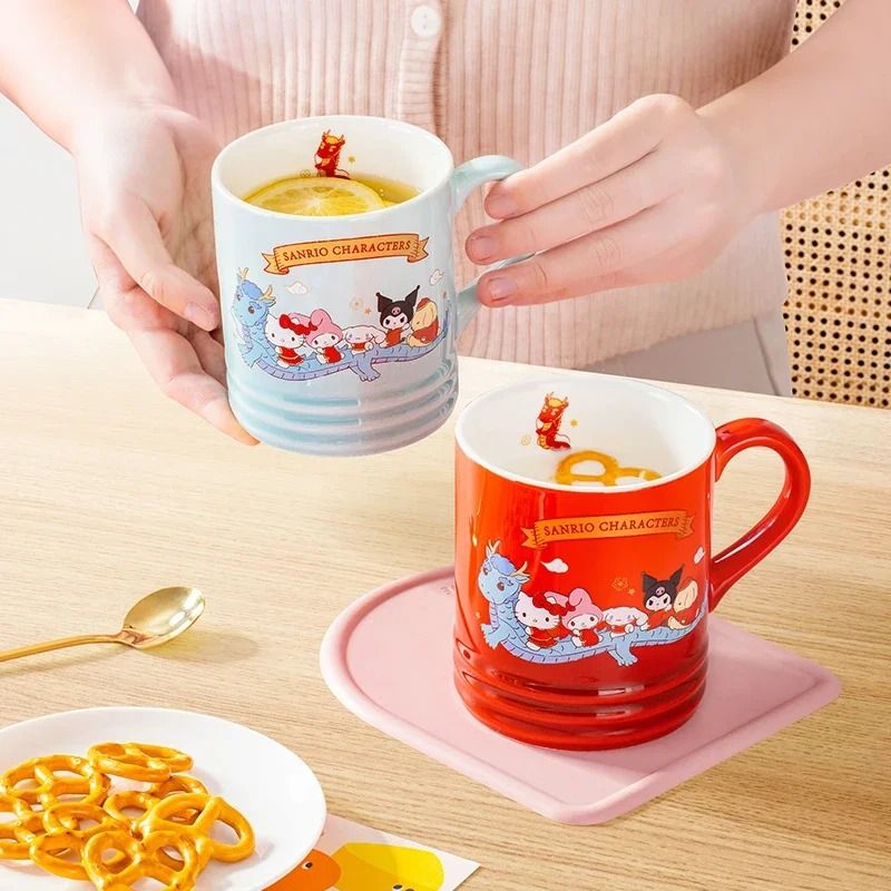 Sanrio My Melody Ceramic Mug 320ml Creative Cartoon Coffee Milk Cup 3