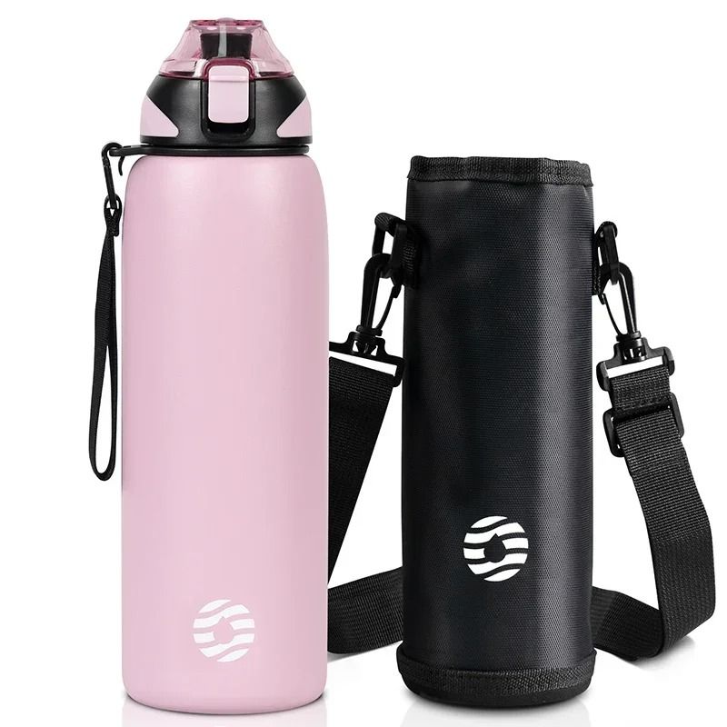 FEIJIAN Stainless Steel Vacuum Sports Bottle Portable Travel Water Bottle For Hot Cold Drinks 8