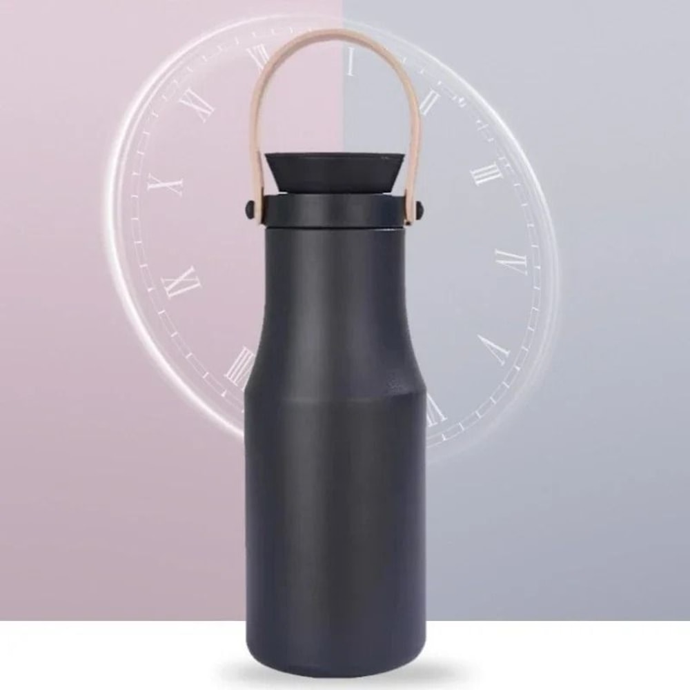JUSTINLAU Ins Style Portable Vacuum Flask 470ml 304 Stainless Steel HandHeld Thermos 4
