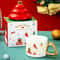 Sanrio Creative Christmas Tree Shape Hello Kitty Ceramic Mug 340ml Household Milk Coffee Cup 4