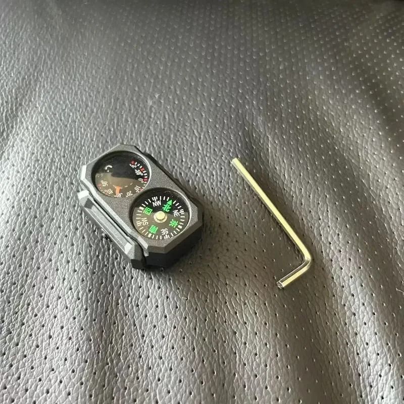 Outdoor Tactical Mini Universal Compass Thermometer 20mm Precision Rail Tool 1