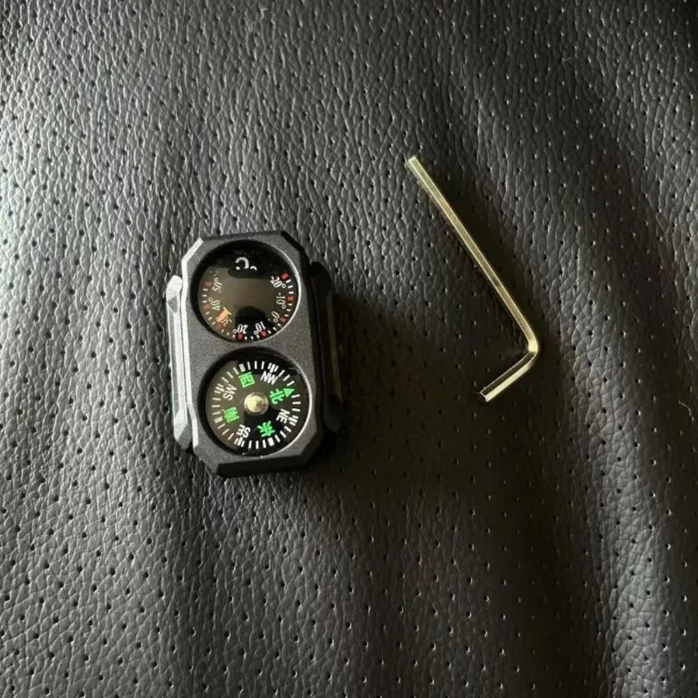 Outdoor Tactical Mini Universal Compass Thermometer 20mm Precision Rail Tool 3