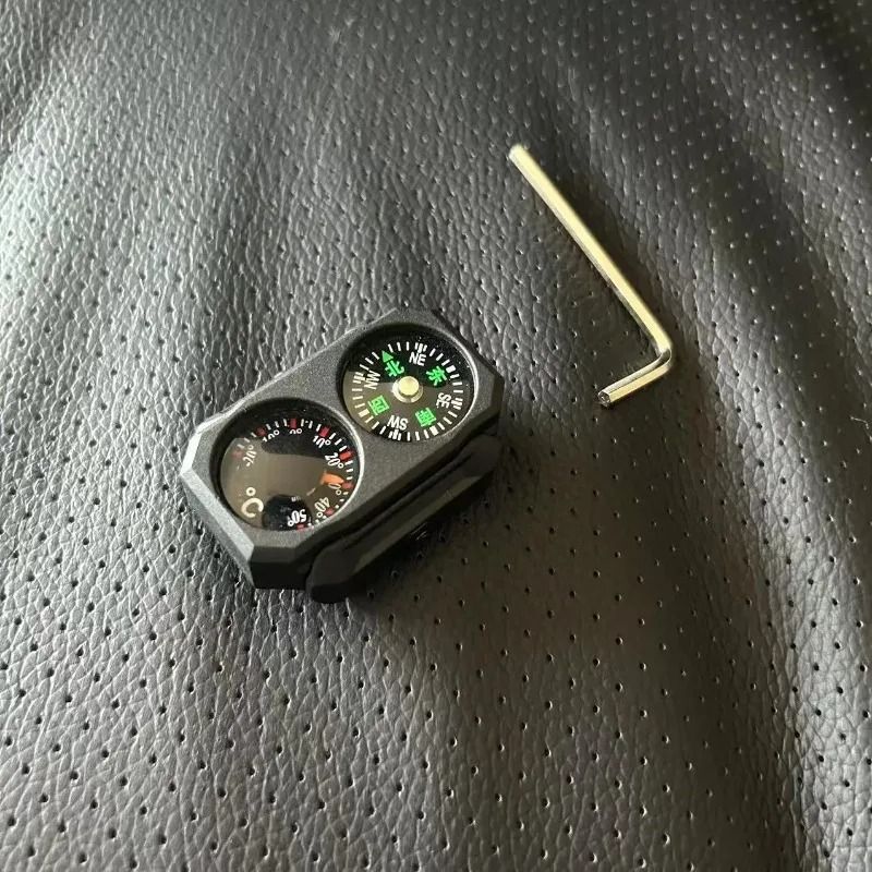 Outdoor Tactical Mini Universal Compass Thermometer 20mm Precision Rail Tool 5