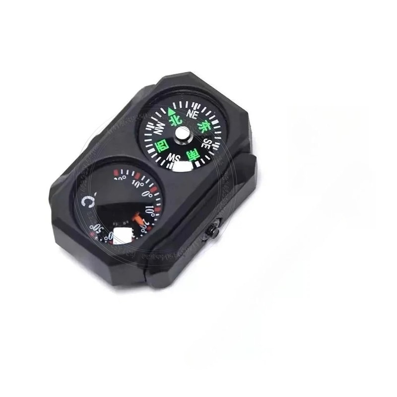 Outdoor Tactical Mini Universal Compass Thermometer 20mm Precision Rail Tool 6