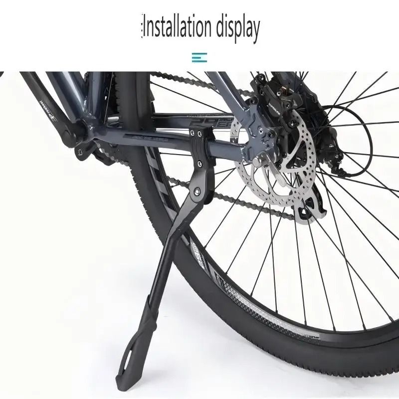 Adjustable Aluminum Alloy Bike Kickstand Universal Side Stand For MTB Electric Snow Bikes 1
