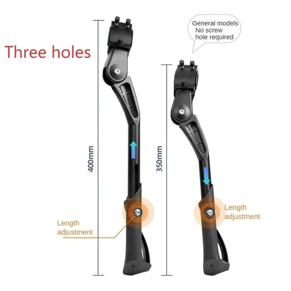 Adjustable Aluminum Alloy Bike Kickstand Universal Side Stand For MTB Electric Snow Bikes 2