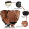 Outdoor Training Baseball Glove 95 Synthetic Leather Softball Practice Equipment For Kids Adults 2