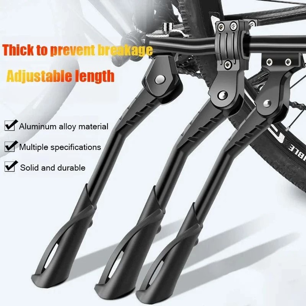 Adjustable Bicycle Kickstand HighStrength Aluminum Alloy Side Stand Parking Rack 1