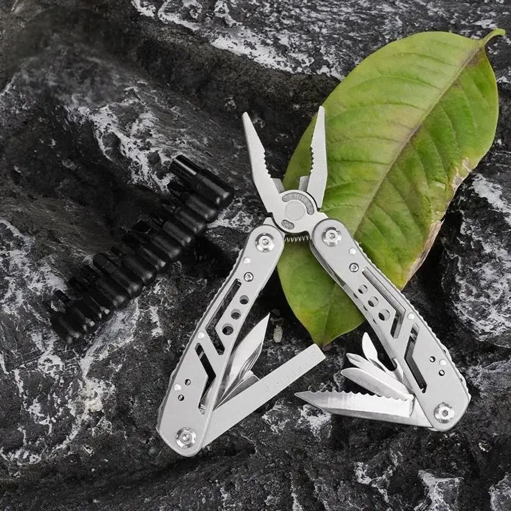 24in1 Stainless Steel Multitool Pliers Portable Folding Survival Tool For Camping Hunting 3