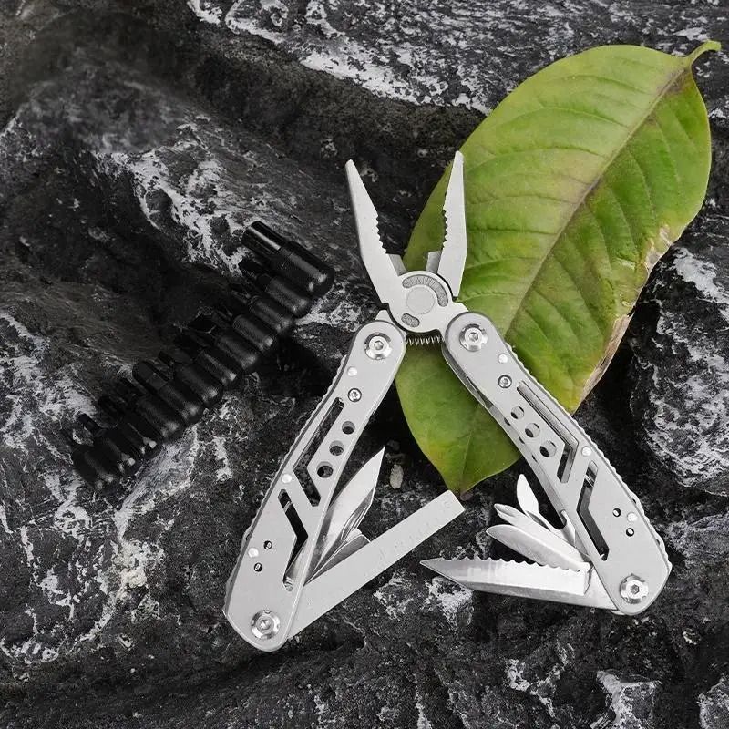 24in1 Stainless Steel Multitool Pliers Portable Folding Survival Tool For Camping Hunting 3