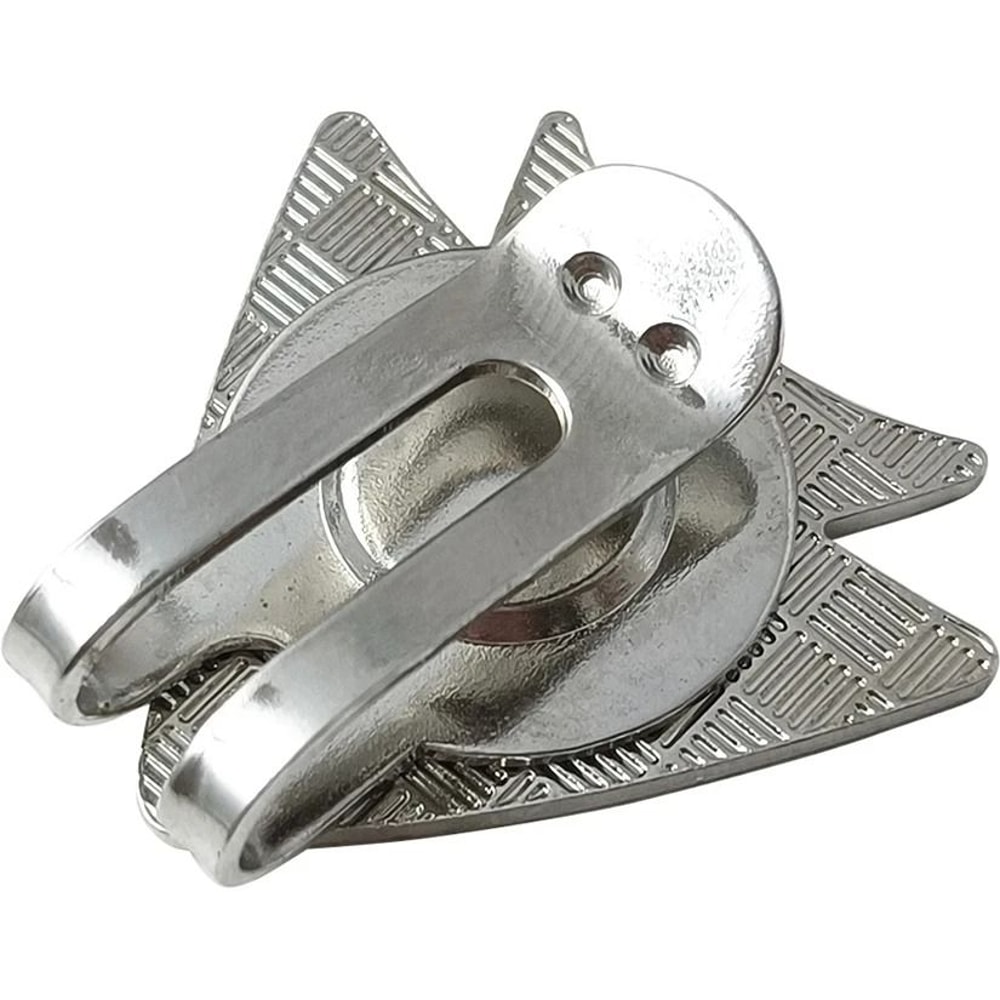 Golf Putting Alignment Aiming Tool Ball Marker With Magnetic Hat Clip Aircraft Pattern 1