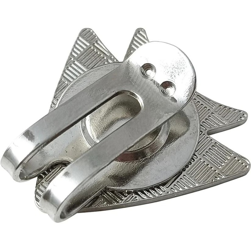 Golf Putting Alignment Aiming Tool Ball Marker With Magnetic Hat Clip Aircraft Pattern 1