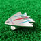 Golf Putting Alignment Aiming Tool Ball Marker With Magnetic Hat Clip Aircraft Pattern 2