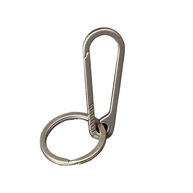 Multifunctional Titanium Alloy Quick Release Keychain UltraLight Carabiner Car Keyring 1