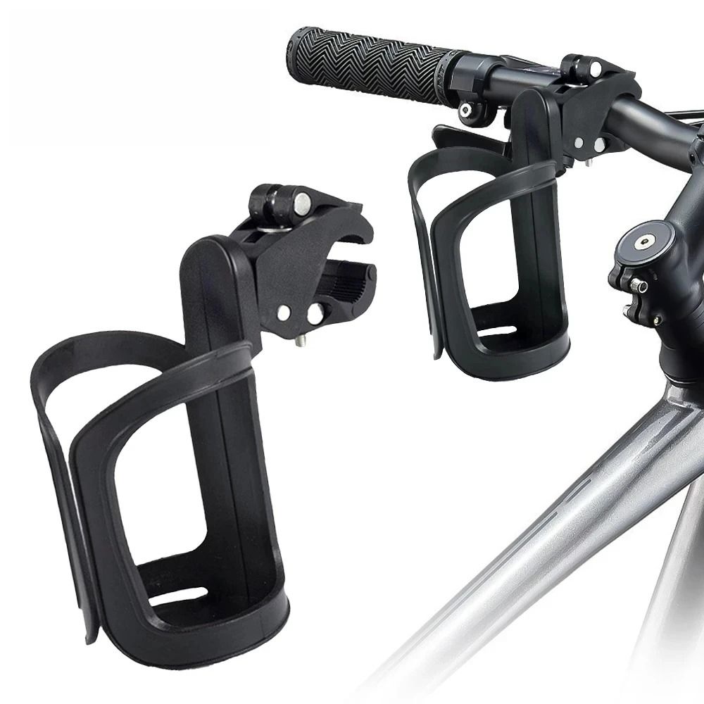 Universal 2in1 Bicycle Stroller Cup Holder ToolFree Mounting For MTB Road And Baby Carts 0