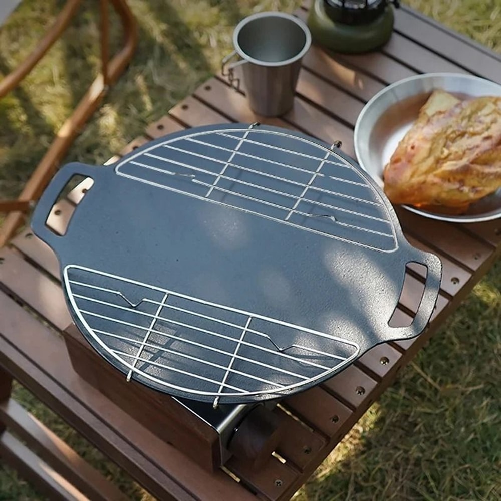 Stainless Steel Outdoor Barbecue Net Steam Rack Multifunctional AntiScorching Grill Grate 1