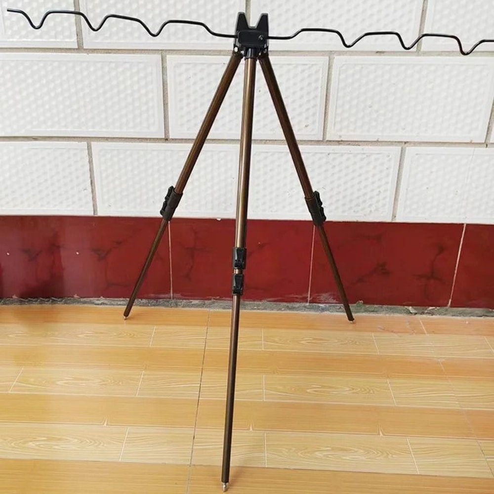 Telescopic Aluminum Alloy Fishing Rod Tripod Stand HeavyDuty MultiRod Holder For All Rod Types 5