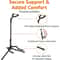 Portable Universal Guitar Stand Collapsible Single Stand With Safety Lock For Travel 3