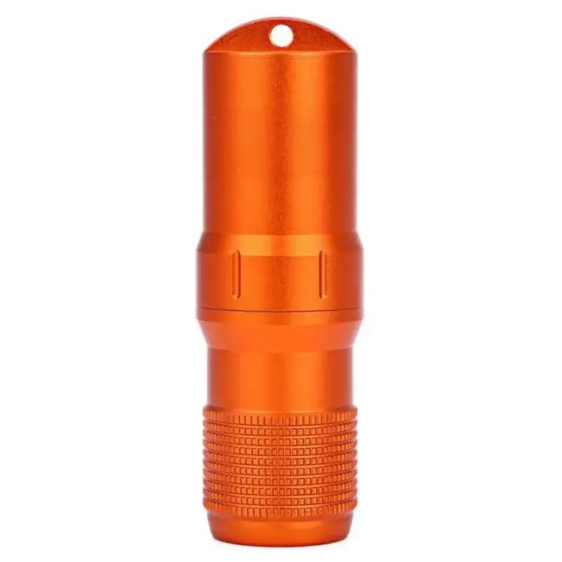 EDC Waterproof Survival Capsule Box 3in1 Pill Match Emergency Storage Container 8