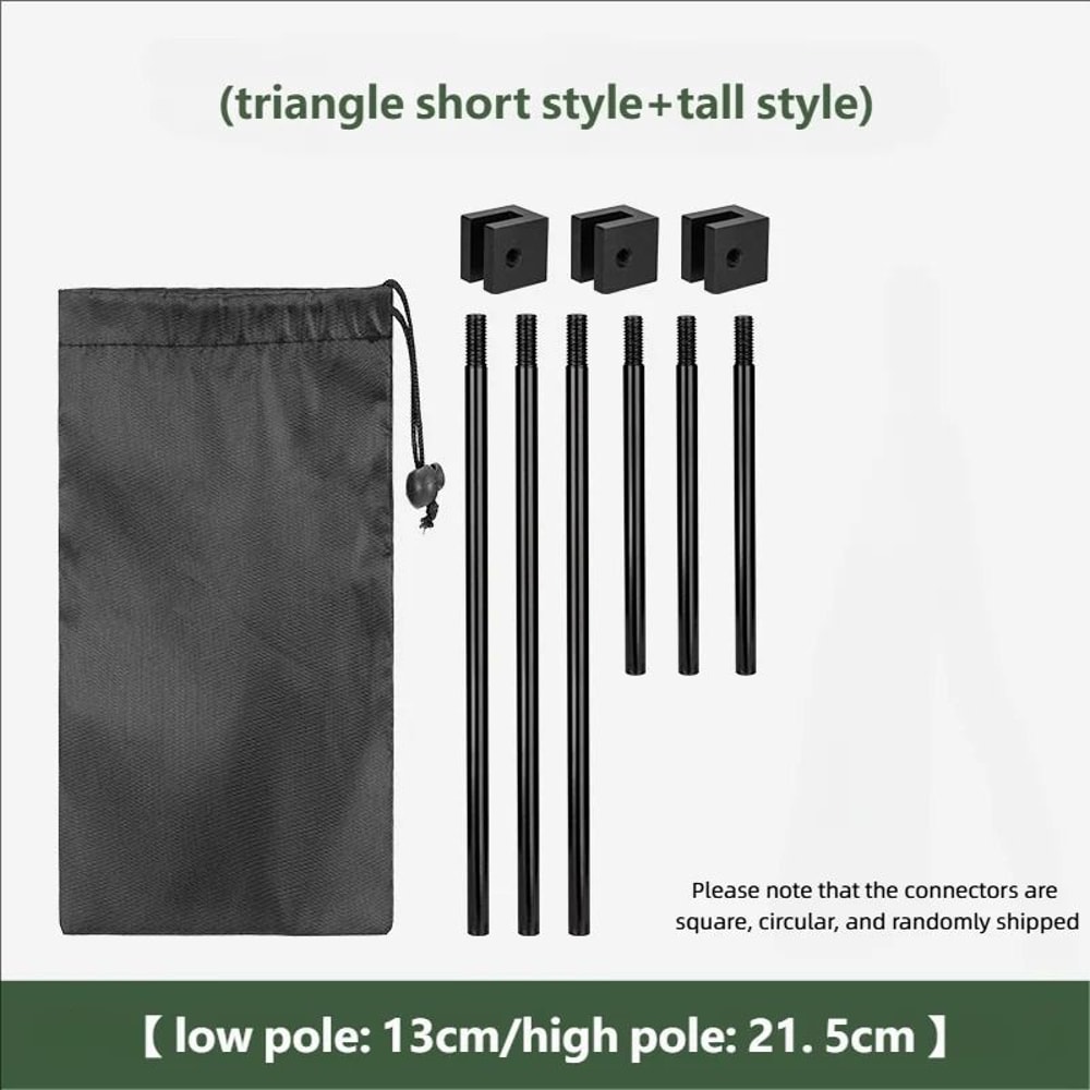 Outdoor BBQ Triangular Bracket Multifunctional Detachable Camping Grill Pot Rack 5