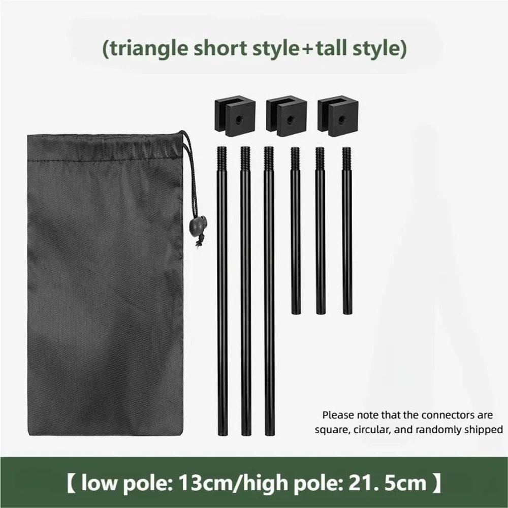 Outdoor BBQ Triangular Bracket Multifunctional Detachable Camping Grill Pot Rack 6