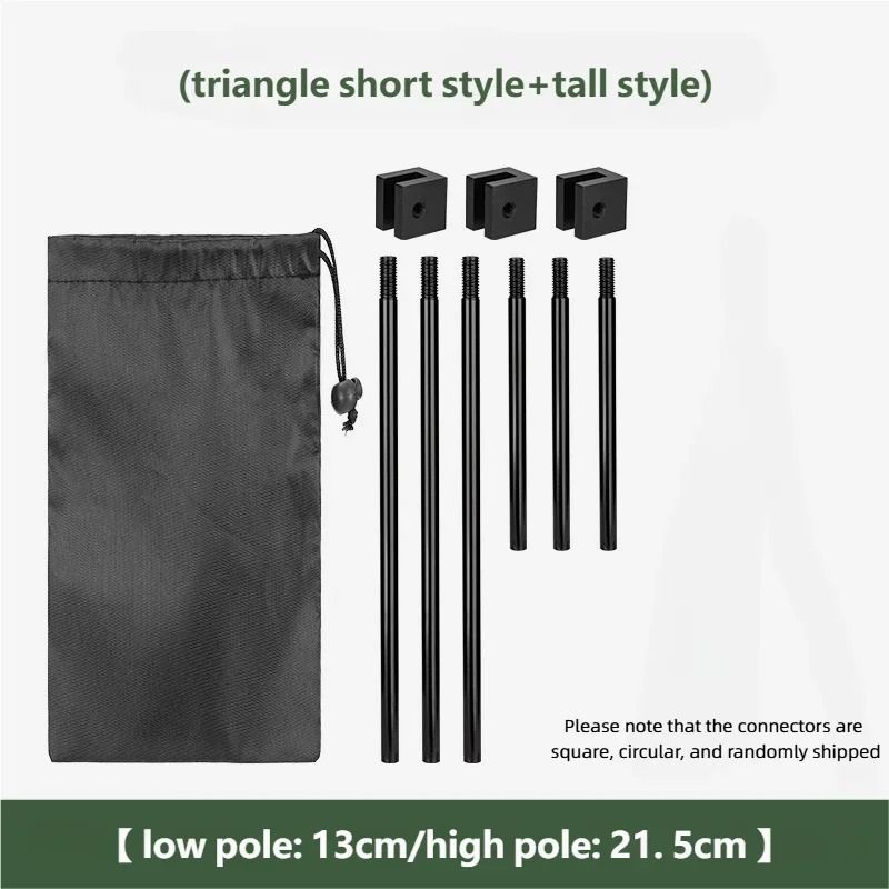 Outdoor BBQ Triangular Bracket Multifunctional Detachable Camping Grill Pot Rack 6