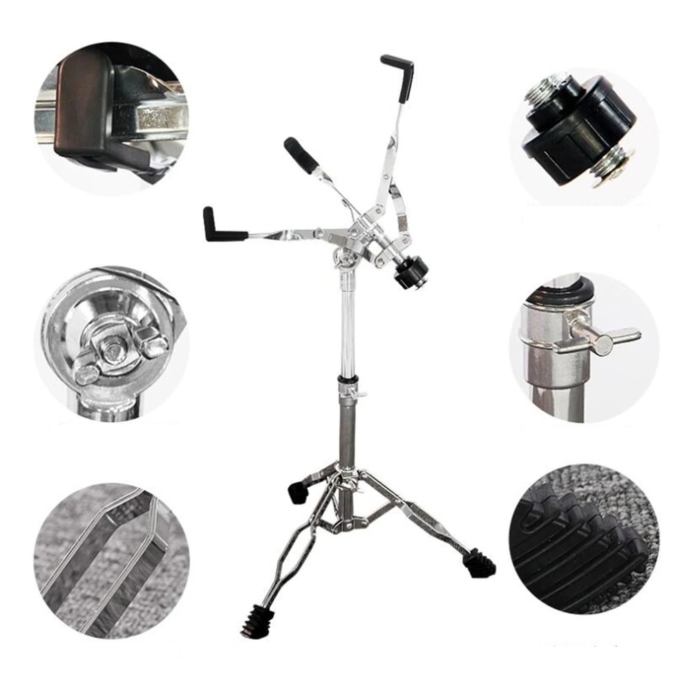 Portable Snare Drum Stand Adjustable Height Instrument Holder For 12 To 14 Diameter Drums 3