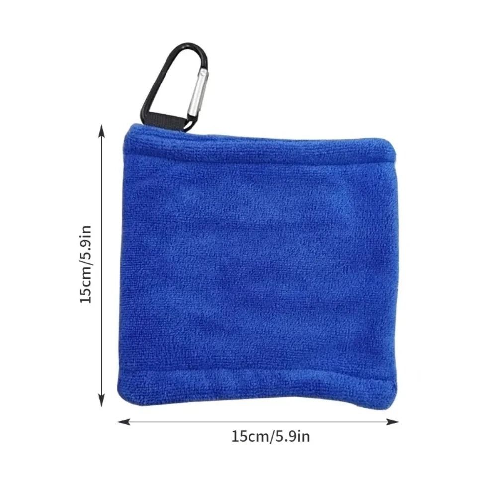 Premium Microfiber Golf Towel High Water Absorption Cleaning Cloth With Carabiner Hook 1