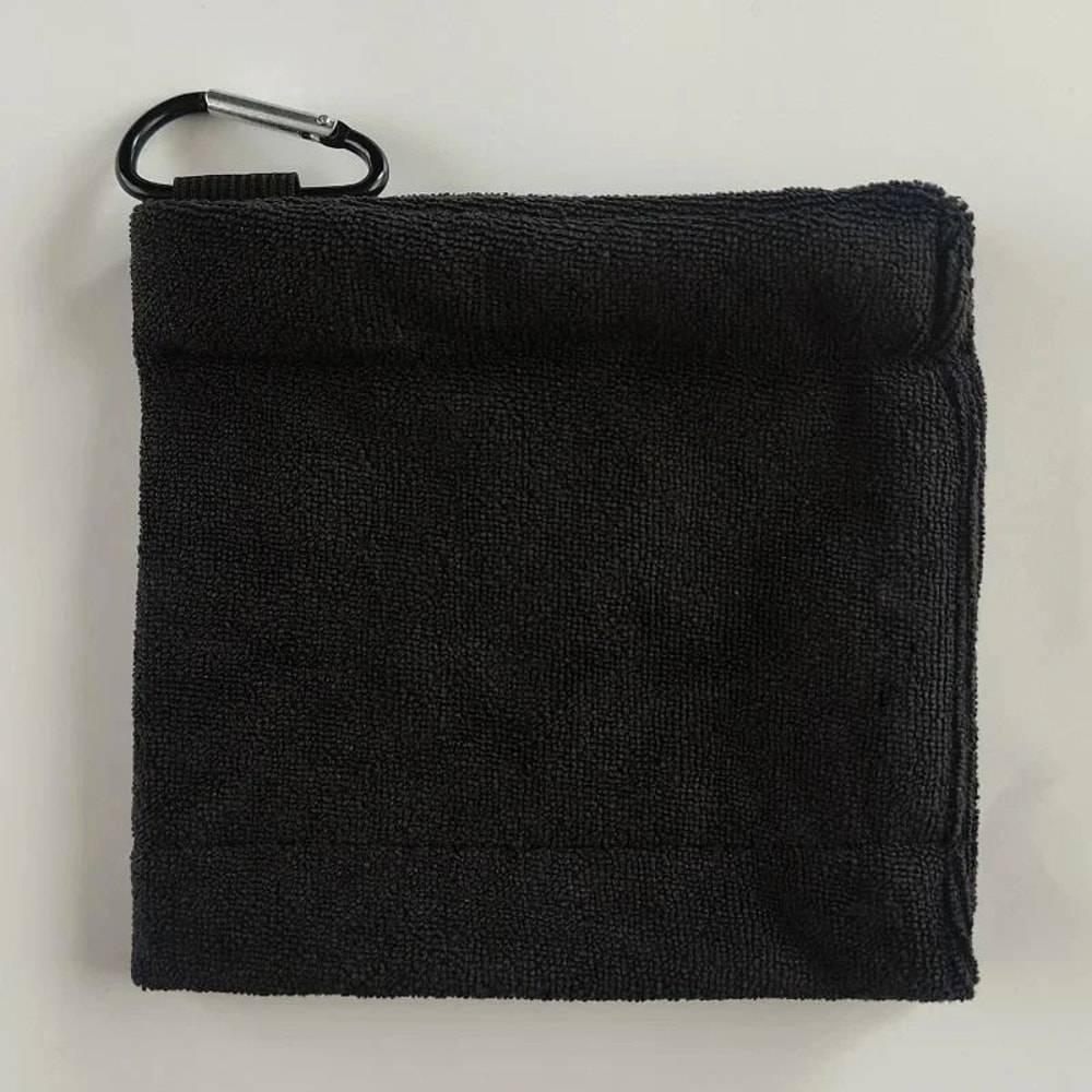Premium Microfiber Golf Towel High Water Absorption Cleaning Cloth With Carabiner Hook 2