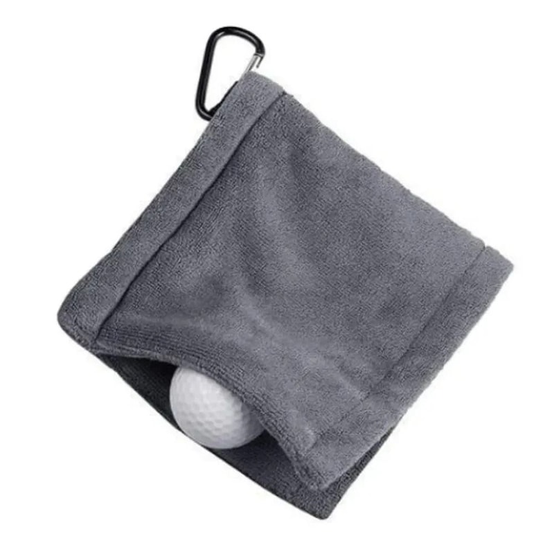 Premium Microfiber Golf Towel High Water Absorption Cleaning Cloth With Carabiner Hook 3