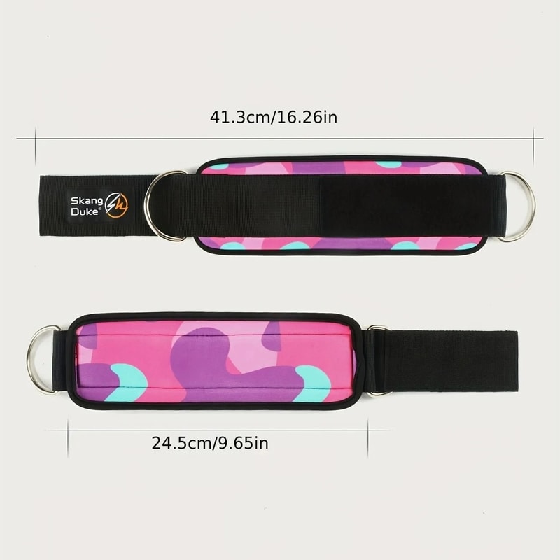 Adjustable DRing Ankle Straps For Cable Machines Premium Cuffs For Glute Leg Strength Training 2