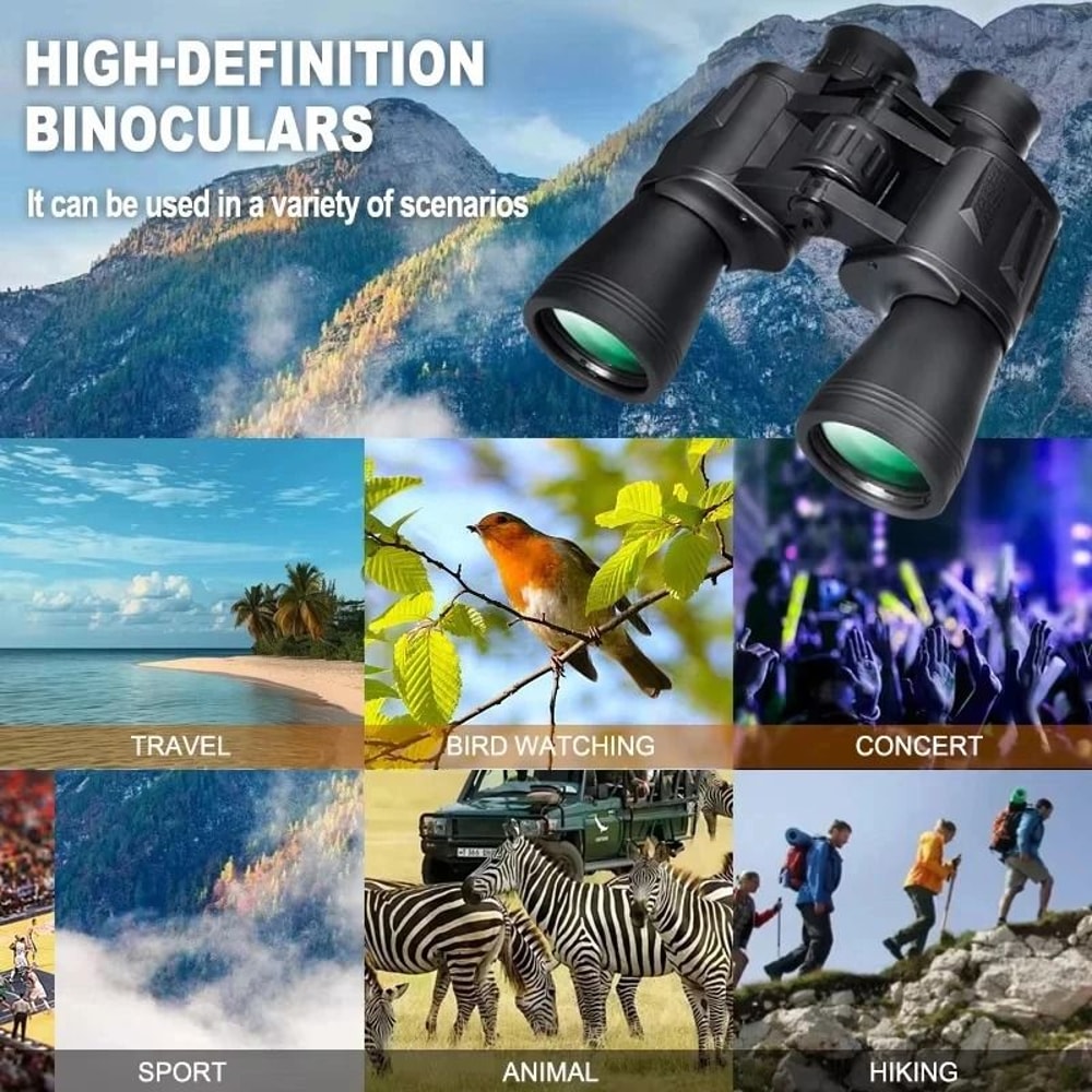 Professional 20x50 HighPowered Binoculars IPX4 Waterproof Optics For Bird Watching 4