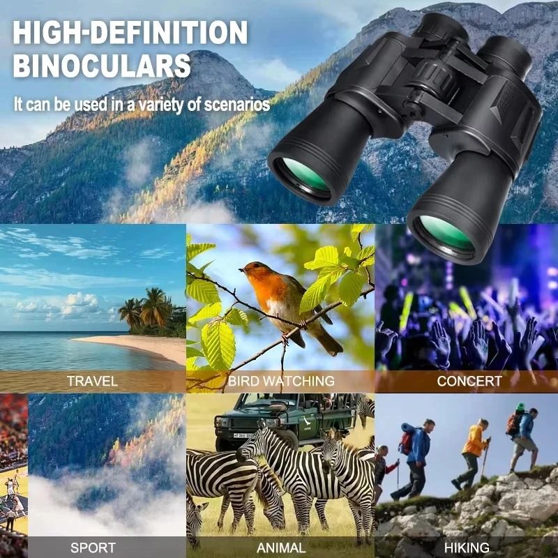 Professional 20x50 HighPowered Binoculars IPX4 Waterproof Optics For Bird Watching 4