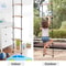 Childrens Wooden Climbing Rope Ladder IndoorOutdoor Tree Playground Swing Set 2