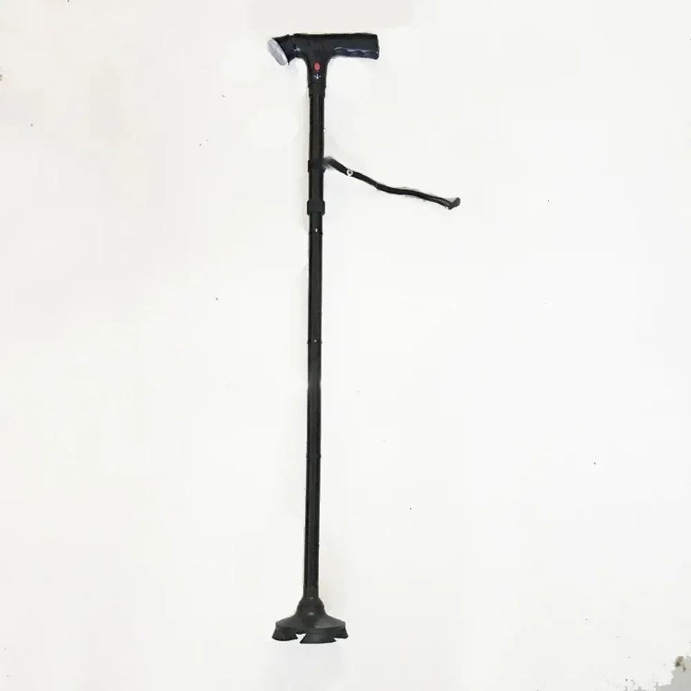 Collapsible LED Safety Cane Telescopic Folding Walking Stick With Emergency Alarm 5