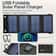Portable Foldable USB Solar Panel HighEfficiency Folding Solar Charger For Travel Camping 1
